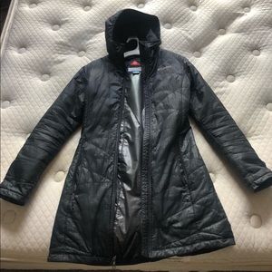 Long Columbia Omni-Heat Hooded Jacket